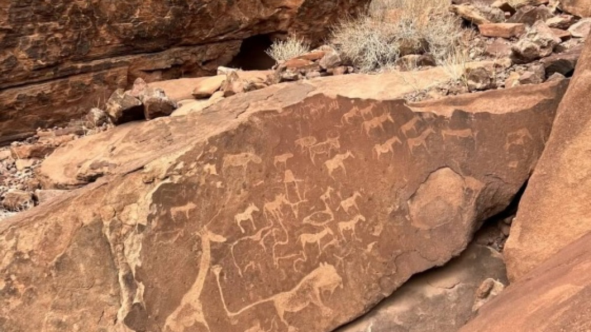 Петроглифы. Фото: наш гид Алексей Шорец